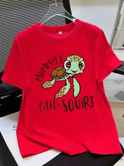 🌊 Mommy’s Little Squirt – Adorable Sea Turtle Tee 🐢