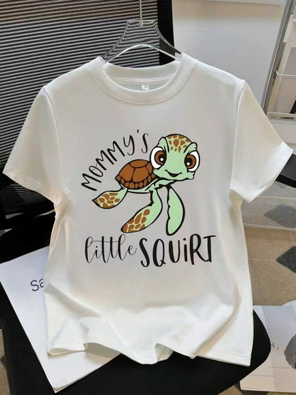 🌊 Mommy’s Little Squirt – Adorable Sea Turtle Tee 🐢
