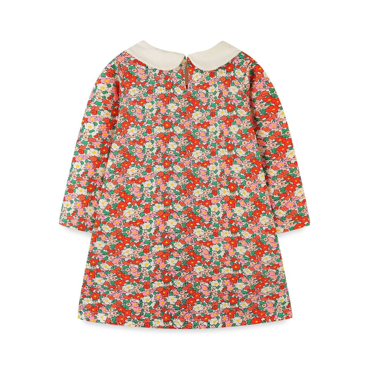 Floral Princess Dress For Girls Soft Cotton Long Sleeve Dress: 1418 / 6Y(120cm)