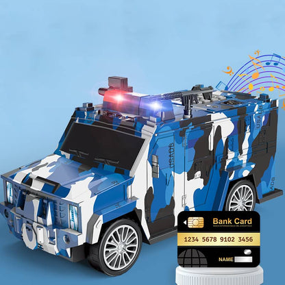 🚨 Fun & Secure Police-Themed Electronic Piggy Bank with ATM card ! 🚨🚓💰