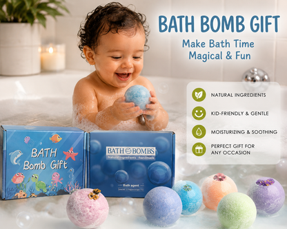 🌊 Bath Bomb Gift Set for Kids & Babies 🛁✨