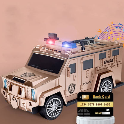 🚨 Fun & Secure Police-Themed Electronic Piggy Bank with ATM card ! 🚨🚓💰