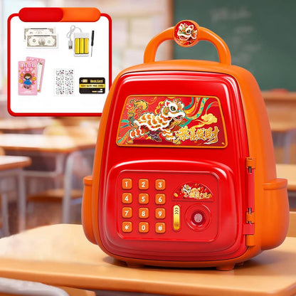 Kids Cartoon Electronic Piggy Bank Safe – Password & Fingerprint Coin Bank with ATM card (Multiple Character Designs)