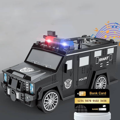 🚨 Fun & Secure Police-Themed Electronic Piggy Bank with ATM card ! 🚨🚓💰