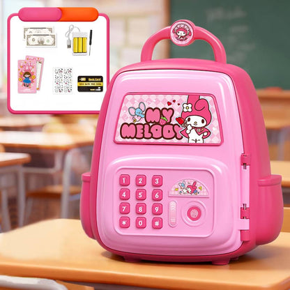 Kids Cartoon Electronic Piggy Bank Safe – Password & Fingerprint Coin Bank with ATM card (Multiple Character Designs)