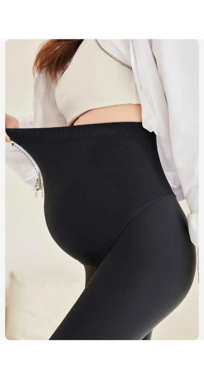Ultra-Soft High-Waisted Maternity Leggings – Stretch Comfort & Belly Support