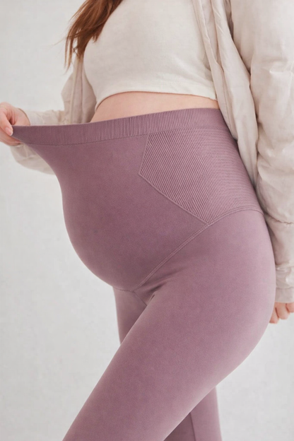 Ultra-Soft High-Waisted Maternity Leggings – Stretch Comfort & Belly Support