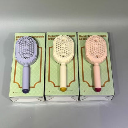 Portable Electric Retractable Air Cushion Hair Brush – Scalp Massage & Detangling Brush (USB Rechargeable)