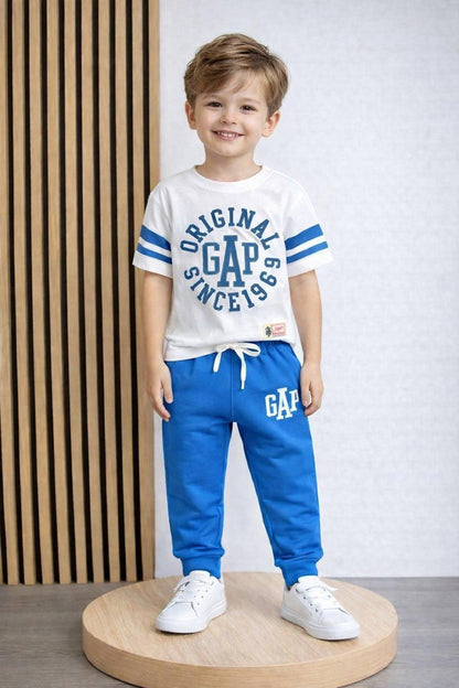 Kids GAP Logo Tee & Jogger Set – Comfortable Everyday Style