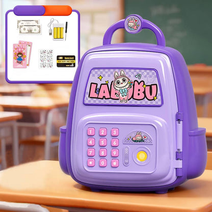 Kids Cartoon Electronic Piggy Bank Safe – Password & Fingerprint Coin Bank with ATM card (Multiple Character Designs)