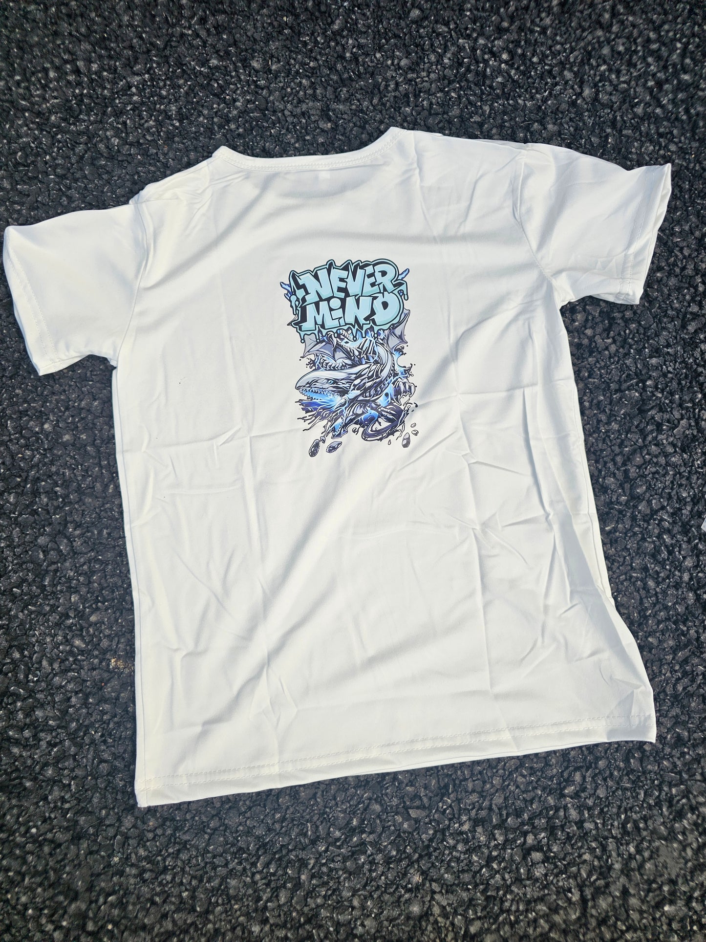 Black Graphic Streetwear T-Shirt – “Never Mind”