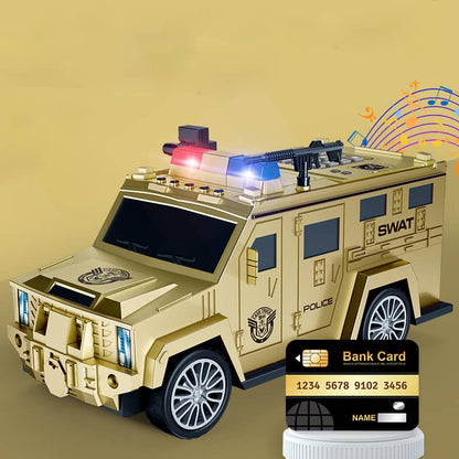 🚨 Fun & Secure Police-Themed Electronic Piggy Bank with ATM card ! 🚨🚓💰