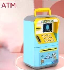 Kids ATM Piggy Bank – Electronic Password Money Safe with Coin & Bill Slot (Unicorn/Panda)