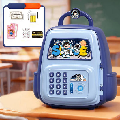 Kids Cartoon Electronic Piggy Bank Safe – Password & Fingerprint Coin Bank with ATM card (Multiple Character Designs)