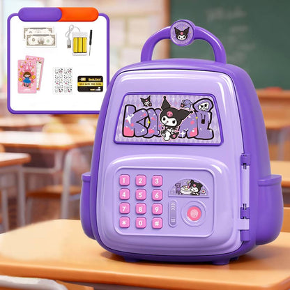 Kids Cartoon Electronic Piggy Bank Safe – Password & Fingerprint Coin Bank with ATM card (Multiple Character Designs)