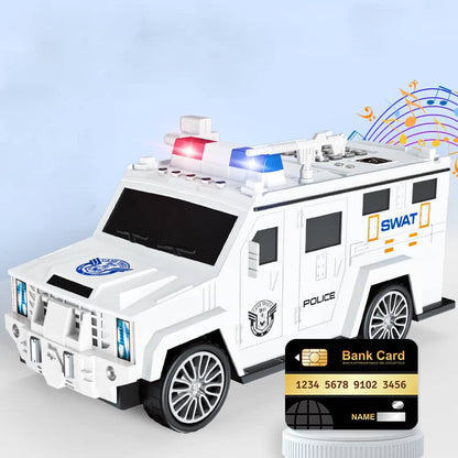 🚨 Fun & Secure Police-Themed Electronic Piggy Bank with ATM card ! 🚨🚓💰