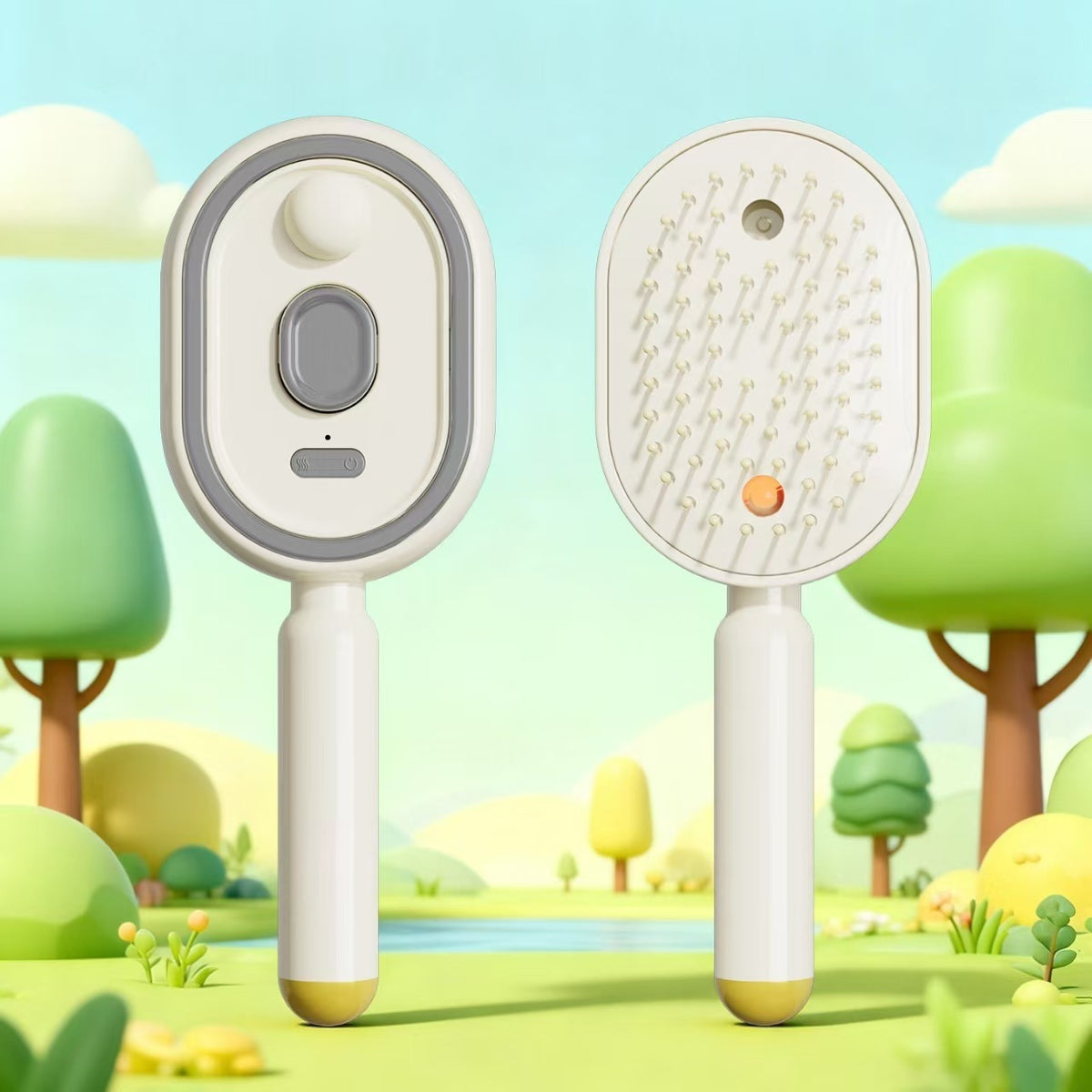Portable Electric Retractable Air Cushion Hair Brush – Scalp Massage & Detangling Brush (USB Rechargeable)
