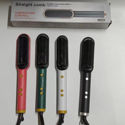 ✨ 2-in-1 Electric Hair Straightening Brush – Fast Heat Styling Comb